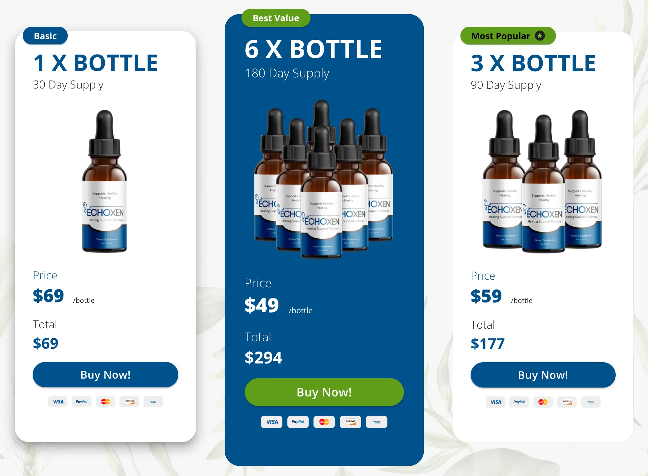 Echozen Discounted Bottles